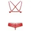 Комплект Obsessive 860-SET-1 красный: бюстгальтер + трусики-стринги - Фото №6