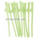 Трубочки для напоїв Dicky Sipping Straws Glow-In-The-Dark - світяться в темряві, 10 шт - Фото №1