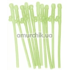 Трубочки для напоїв Dicky Sipping Straws Glow-In-The-Dark - світяться в темряві, 10 шт - Фото №1