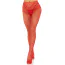 Колготки Leg Avenue Crotchless Net Tights With Heart Backseam, красные - Фото №1