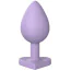 Анальна пробка Love Signal Heart Plug Medium, бузкова - Фото №1