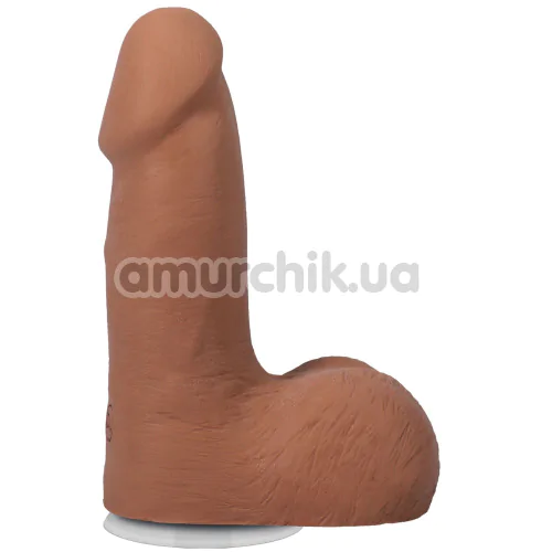 Фалоімітатор Doc Johnson The Realistic Cock With Balls 5, світло-коричневий - Фото №1