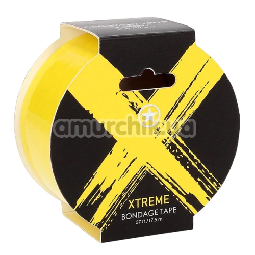 Бондажная лента Ouch! Xtreme Bondage Tape 17.5m, желтая