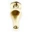 Анальна пробка з синім кристалом Exclusivity Jewellery Gold Plug довгаста, золота - Фото №4