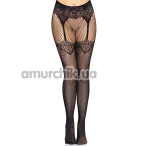 Колготки Leg Avenue Fishnet Tights With Backseam, черные - Фото №1