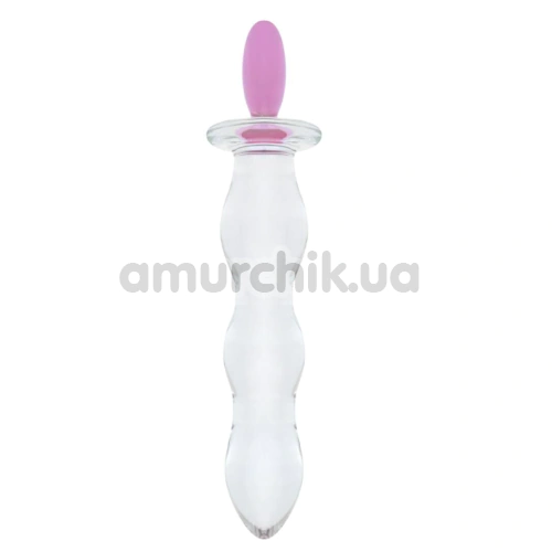 Анальный фаллоимитатор Gildo Handmade Glass Butt Plug No.35, прозрачно-розовый