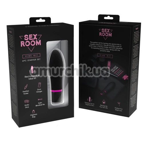 Набор секс-игрушек Sex Room Vibe Kit, черный
