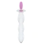 Анальный фаллоимитатор Gildo Handmade Glass Butt Plug No.35, прозрачно-розовый - Фото №2