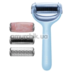 Масажер-ролер для обличчя та тіла з мікроголками Geske MicroNeedle Face & Body Roller 9 in 1, блакитний - Фото №1