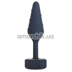 Анальна пробка + віброкуля Lux Active Twist Plug Small, синя - Фото №1