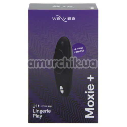 Кліторальний вібратор We-Vibe Moxie+ (ви вайб мокси плюс чорний)