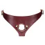 Трусики для страпона Liebe Seele Wine Red Leather Strap-on Harness, бордові - Фото №3
