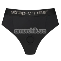 Трусики для страпона Strap-On-Me Harness Lingerie Idole, чорні - Фото №1