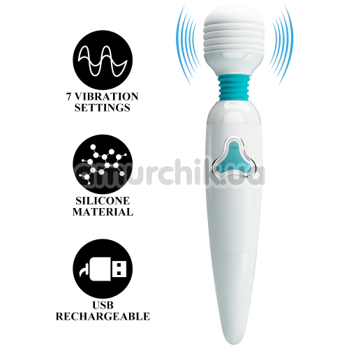 Універсальний масажер Pretty Love Body Wand Cloud, білий