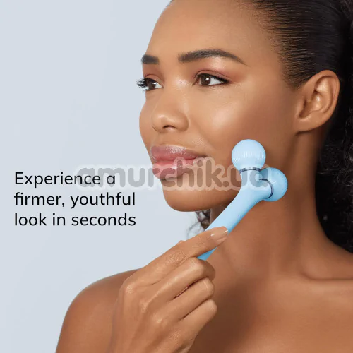 Ультразвуковий масажер для обличчя Geske Sonic Facial Roller 4 in 1, блакитний