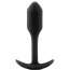 Анальна пробка зі зміщеним центром ваги B-Vibe Snug Plug 1, чорна - Фото №1