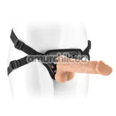 Страпон Real Body Strap-On Tony, телесный - Фото №1