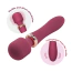 Универсальный вибромассажер с подогревом Crushious Jinx, бордовый - Фото №7