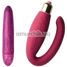 Набор из 2 вибраторов Rocks-Off Feranti Pretty In Pink Hot Stuff Set, розовый - Фото №1