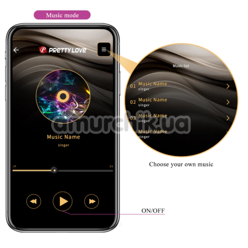 Виброяйцо Pretty Love Catalina App, розовое