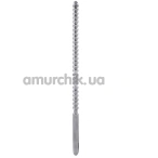 Уретральна вставка Steel Power Tools Dip Stick Ribbed 10mm, срібна - Фото №1