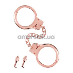 Наручники Fetish Tentation Premium Chick Wrist Cuffs, рожево-золоті - Фото №1