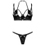 Комплект Obsessive Keira Lise, черный: бюстгальтер + трусики-стринги - Фото №4