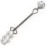Затискач для клітора Art of Sex Clit Clamp Royal Pearls, срібний - Фото №1