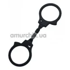 Фіксатори для рук Boss Realistic Handcuffs, чорні - Фото №1