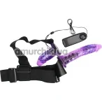 Страпон з вібрацією Ultra Passionate Harness 022049, фіолетовий - Фото №1