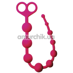 Анальная цепочка Virgite Essentials Anal Beads E3, розовая - Фото №1