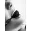 Кляп Ouch! Black & White Silicone Ball Gag, черный - Фото №9