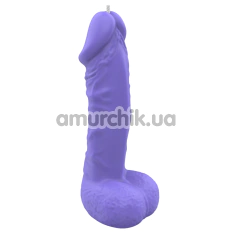 Свічка у формі фалоса Чистий Кайф Size Medium, фіолетова - Фото №1