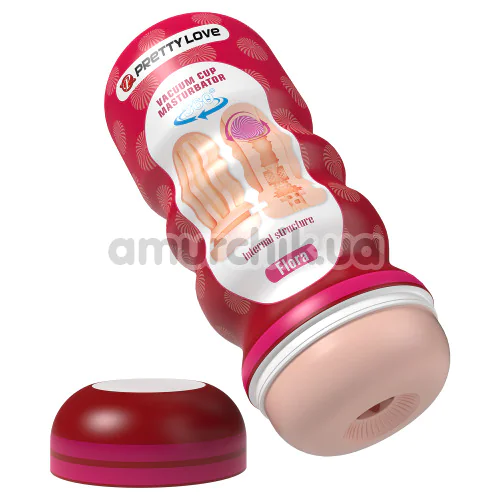 Мастурбатор Pretty Love Vacuum Cup Masturbator Flora, тілесний