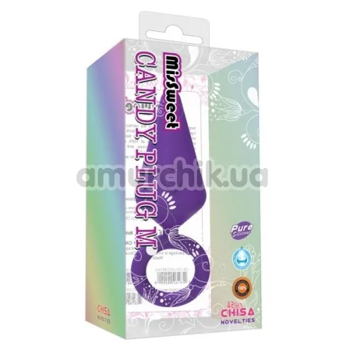 Анальная пробка MisSweet Candy Plug M, фиолетовая