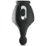 Віброкільце зі стимулятором мошонки Rebel Men's Gear Cock Ring With RC Ball Massager, чорне - Фото №4