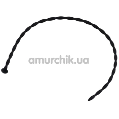 Уретральна вставка Penis Dilator 0.4 см, чорна - Фото №1