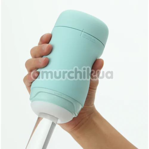 Мастурбатор Tenga Puffy Mint Green, бирюзовый