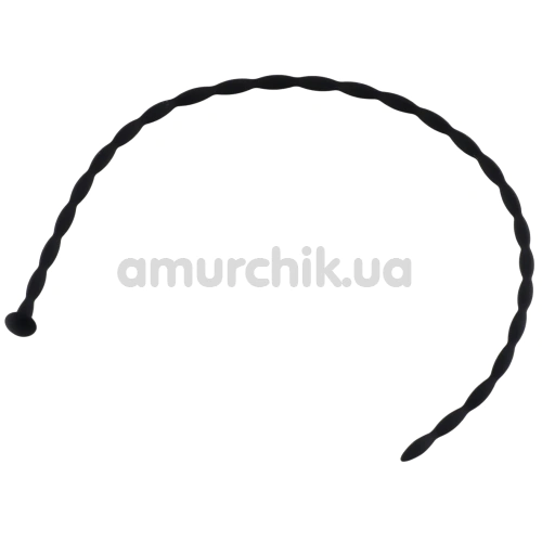 Уретральна вставка Penis Dilator 0.4 см, чорна - Фото №1