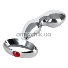 Анальна пробка Fancy Diamond Plug, срібна - Фото №1