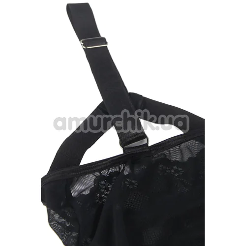 Боди с подвязками Star Night Sexy Lace Strap Teddy, черное