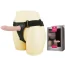Полый страпон с вибрацией Ultra Passion Harness Strap On With Multi Function Vibrator, телесный - Фото №7