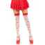 Панчохи Leg Avenue Magic Mushroom Thigh Highs, білі - Фото №1