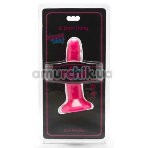 Фалоімітатор Get Real Happy Dicks 6 Inch Dong 10178, рожевий