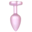 Анальная пробка с прозрачным кристаллом Exclusivity Jewellery Pearl Pink Heart Plug S, розовая - Фото №4