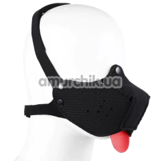 Маска Собаки DS Fetish Dog Mask, черная - Фото №1