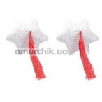 Прикраси для сосків Star Shape Sequin Pasties, білі - Фото №1