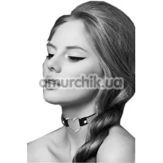 Ошейник Bijoux Pour Toi Heart Diamond, чёрный - Фото №1