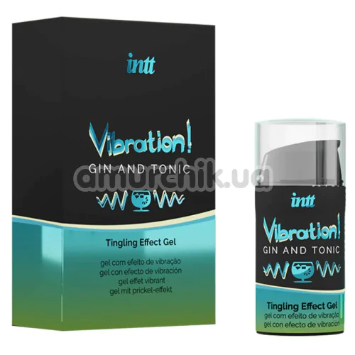 Возбуждающий гель с эффектом вибрации Intt Vibration Gin Tonic Tingling Effect Gel - джин-тоник, 15 мл