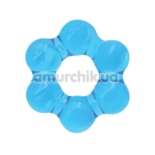 Ерекційне кільце Renegade Spinner Ring Super Stretchable, блакитне - Фото №1